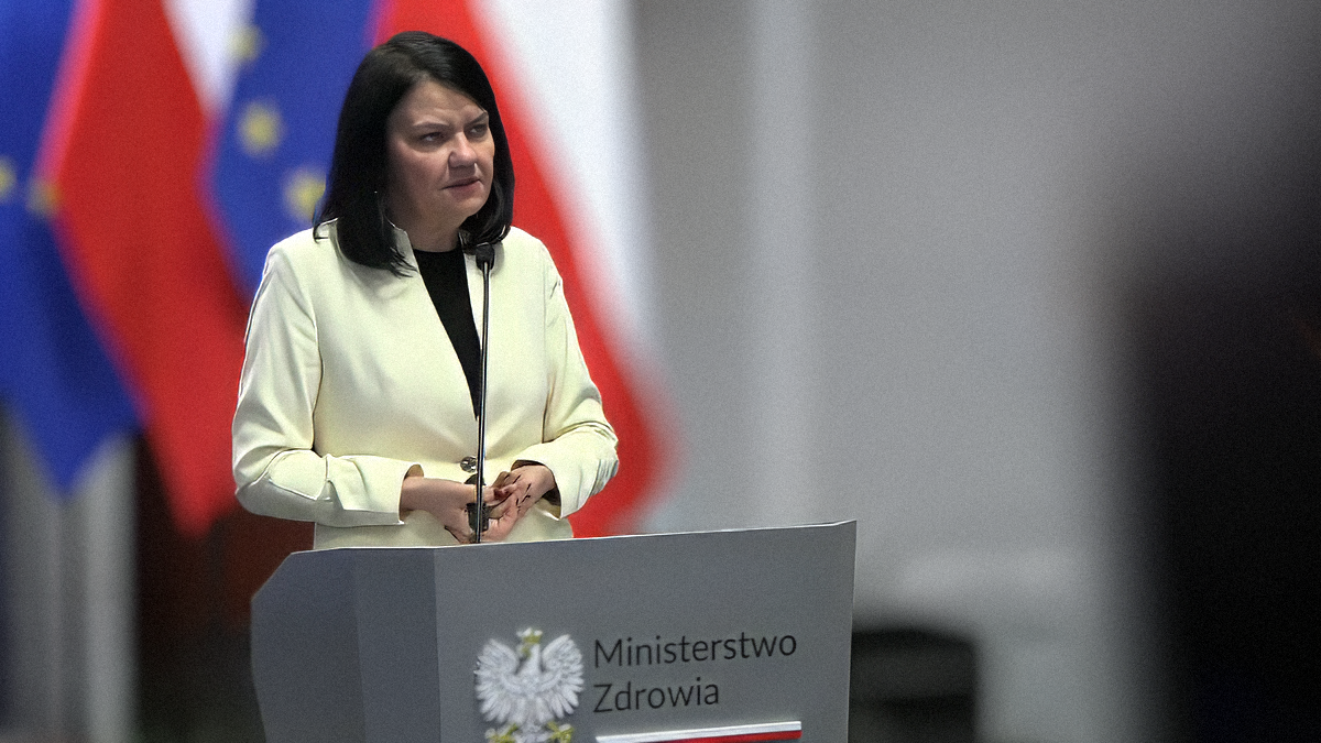 Wiceminister zdrowia Katarzyna Kacperczyk podczas wideokonferencji dot. projektu nowej listy leków refundowanych