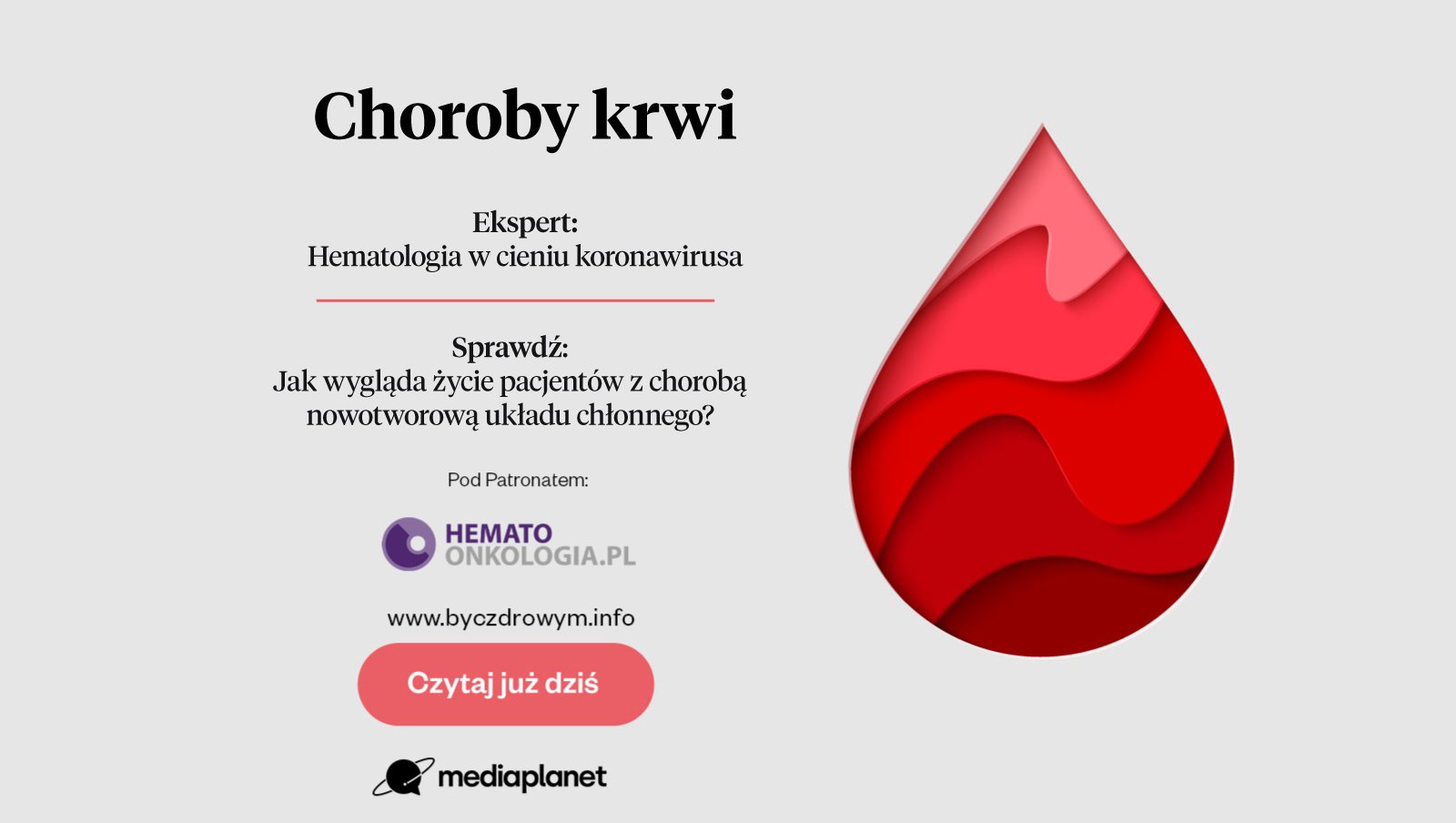 Dzisiaj rusza ogólnopolska kampania edukacyjna „Choroby Krwi”