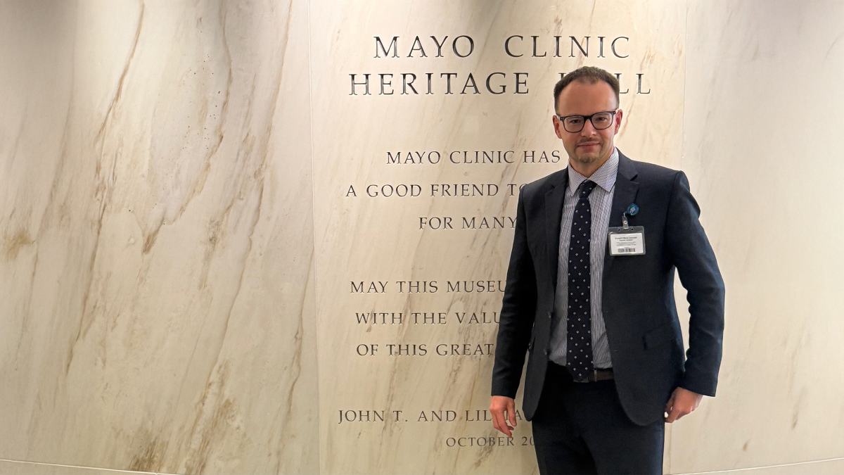 Prof. Krzysztof Jamroziak na stażu w Mayo Clinic