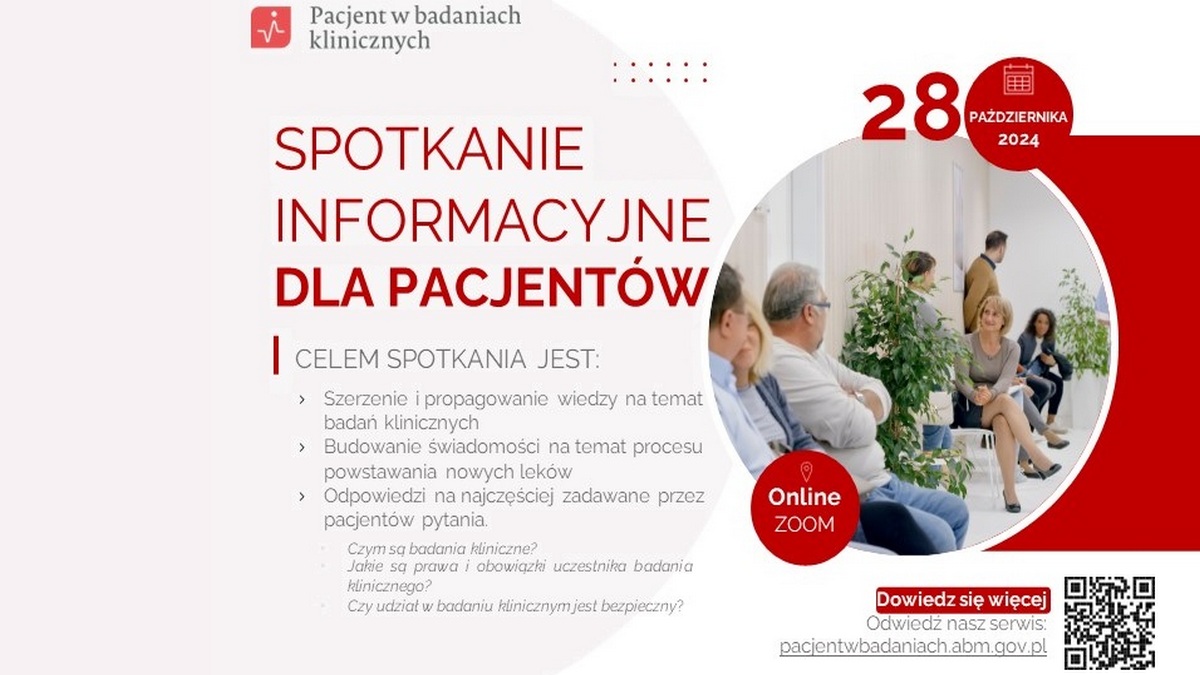 Spotkanie informacyjne dla pacjentów z Ambasadorami Badań Klinicznych