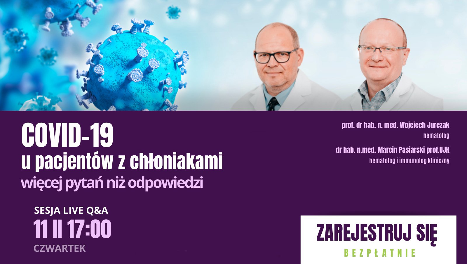 Webinar „COVID-19 u pacjentów z chłoniakami” | 11 luty 2021