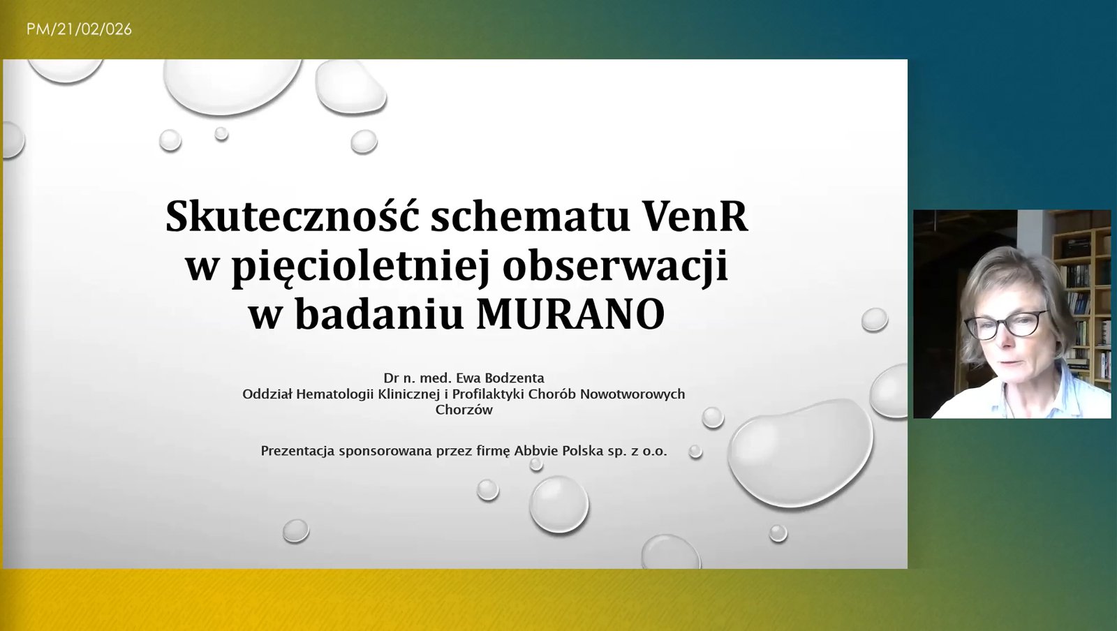 Skuteczność schematu VenR w pięcioletniej obserwacji w badaniu MURANO
