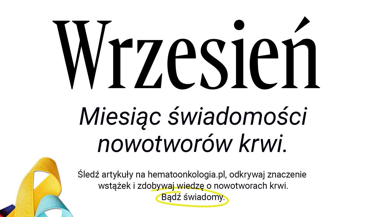 Kończy się wrzesień – Miesiąc Świadomości Nowotworów Krwi