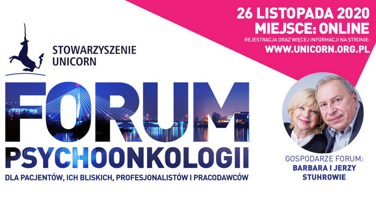 V Forum Psychoonkologii Stowarzyszenia UNICORN Online | 26 listopada 2020 r.