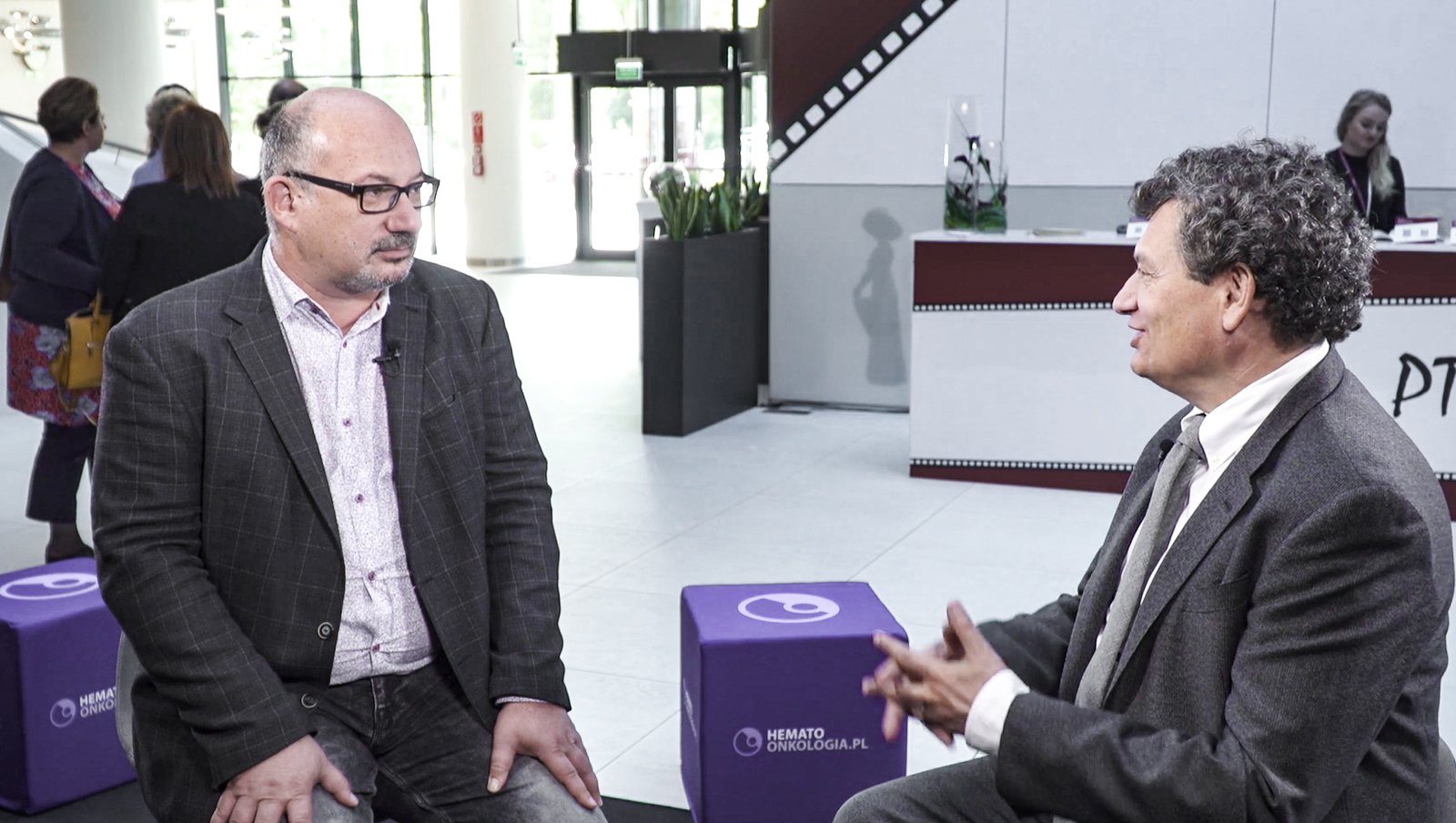 Prof. Sebastian Giebel w rozmowie z prof. Gilles Salles