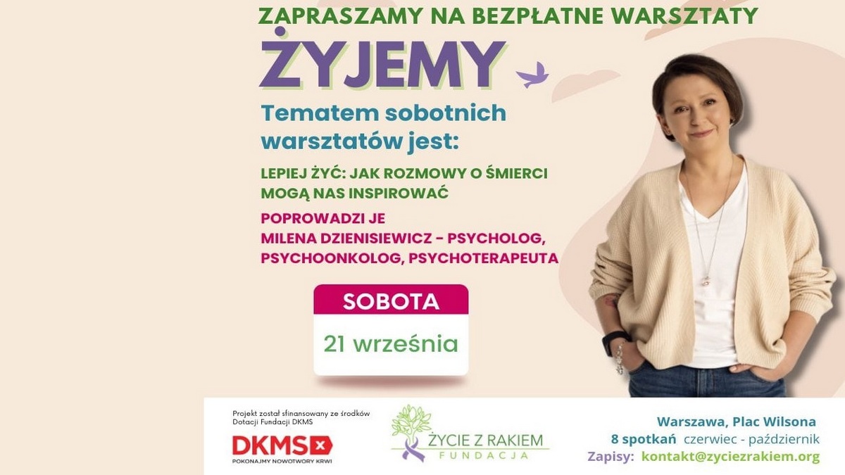 Warsztaty ŻYJEMY – dla pacjentów hematoonkologicznych i ich bliskich