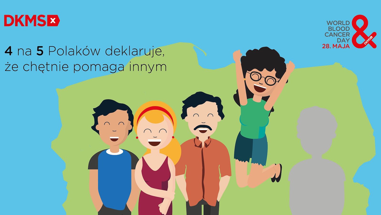 84 proc. Polaków chętnie pomaga innym! Jak wspieramy potrzebujących? Wyniki ogólnopolskiego badania Fundacji DKMS