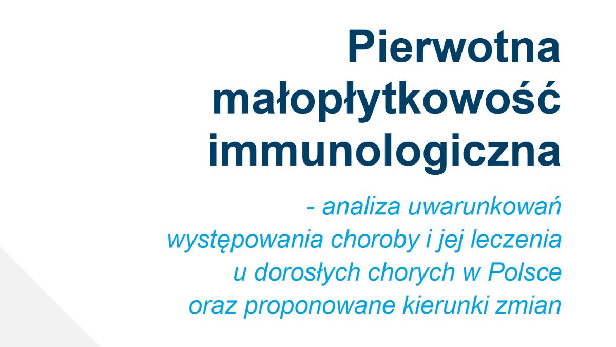 Pierwotna małopłytkowość immunologiczna (ITP) w Polsce