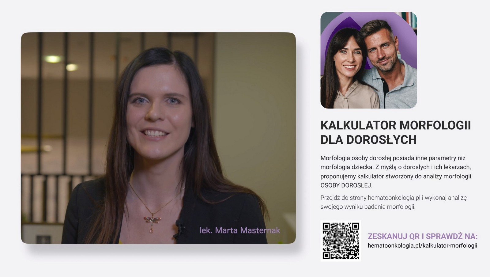 Lek. Marta Masternak o kalkulatorze morfologii portalu hematoonkologia.pl
