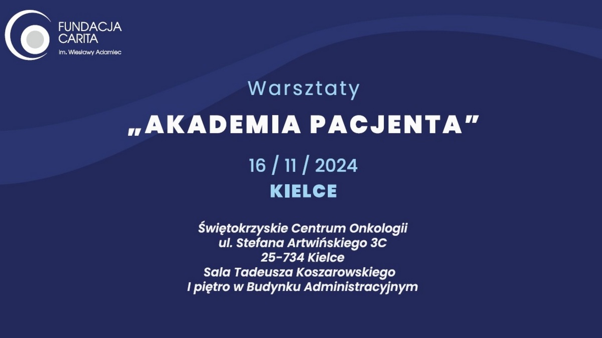 Warsztaty "Akademia Pacjenta" | Zaproszenie