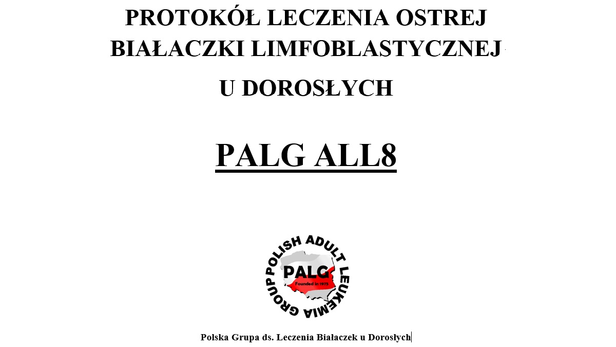 Nowy protokół leczenia ALL już dostępny na stronie PALG