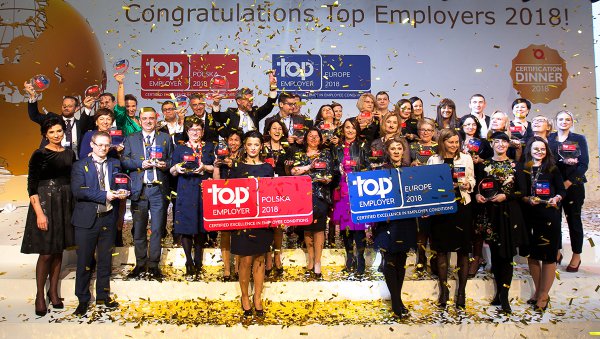 Sanofi uhonorowana certyfikatem Top Employer 2018