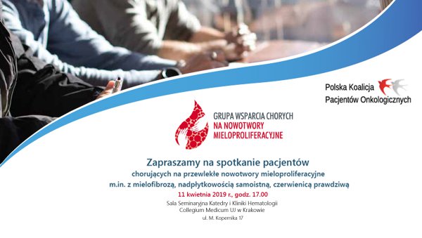Spotkanie pacjentów chorujących na przewlekłe nowotwory mieloproliferencyjne - 11...