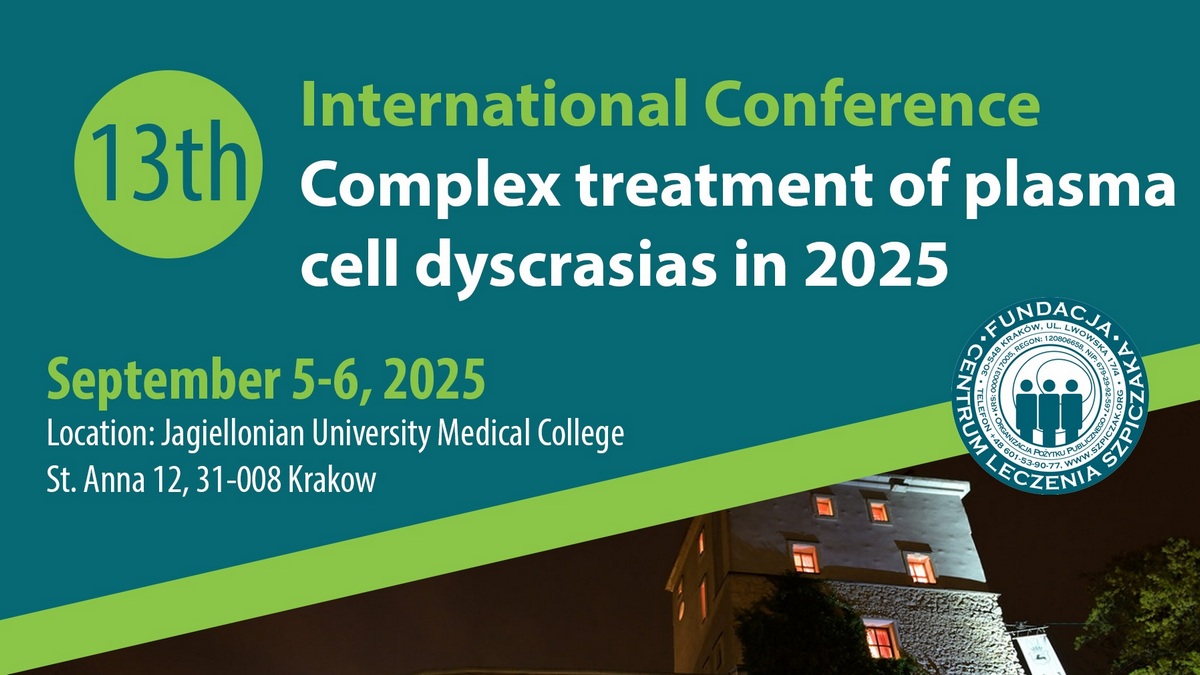 Complex treatment of plasma cell dyscrasias in 2025 | Zaproszenie