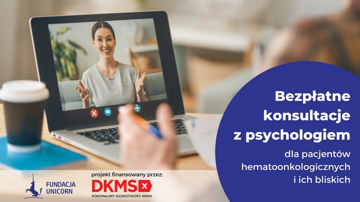 Bezpłatne wsparcie psychologiczne dla pacjentów hematoonkologicznych i ich bliskich...