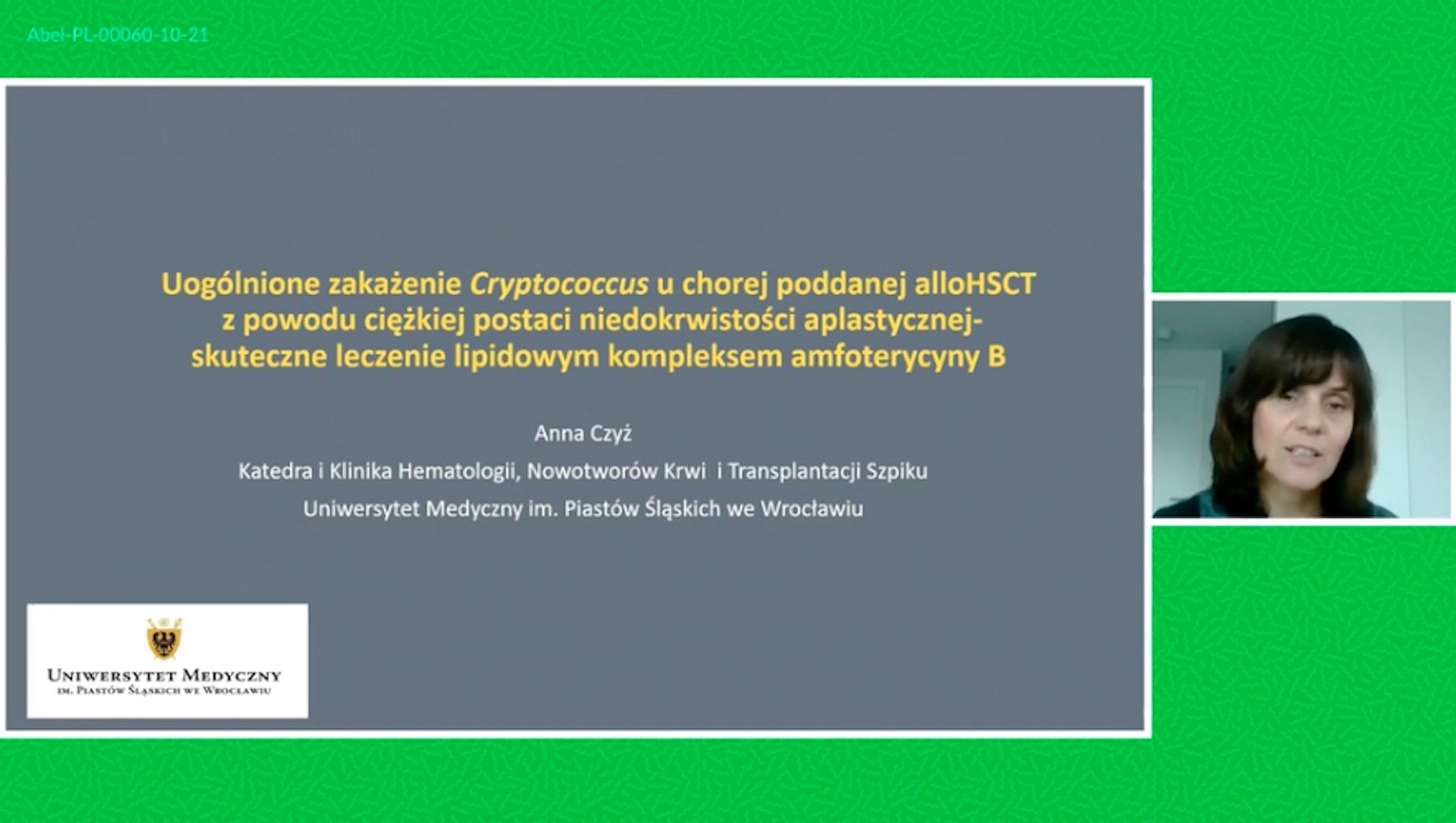 Uogólnione zakażenie Cryptococcus u chorej poddanej alloHSCT z powodu ciężkiej postaci...