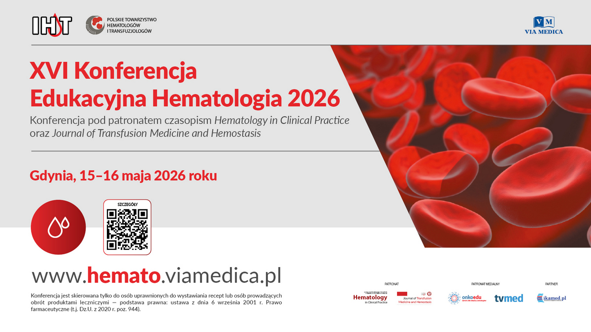 XVI Konferencja Edukacyjna Hematologia 2026