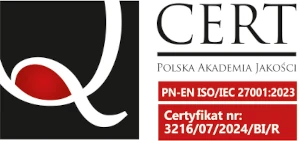 Certyfikat 27001:2023