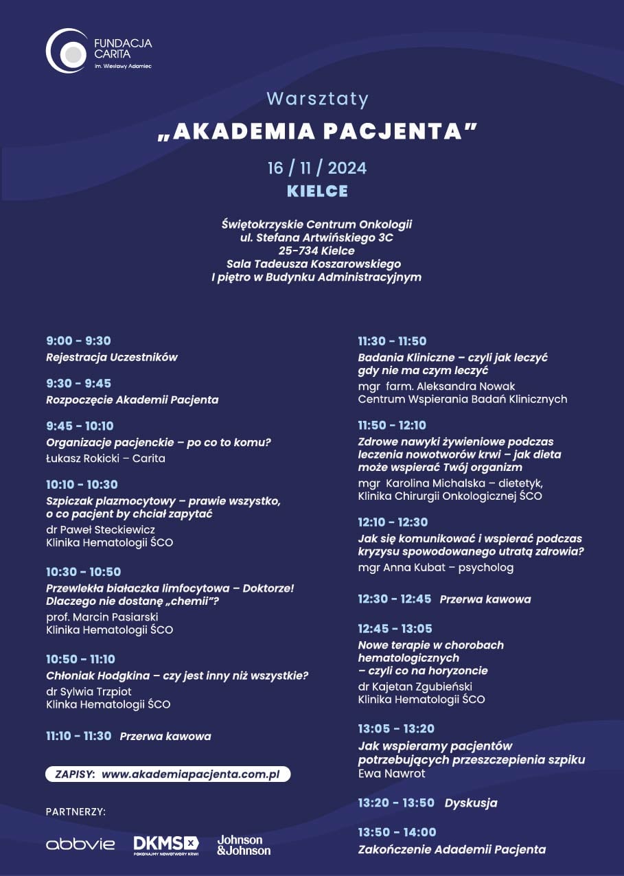 plakat Akademia Pacjenta 2024