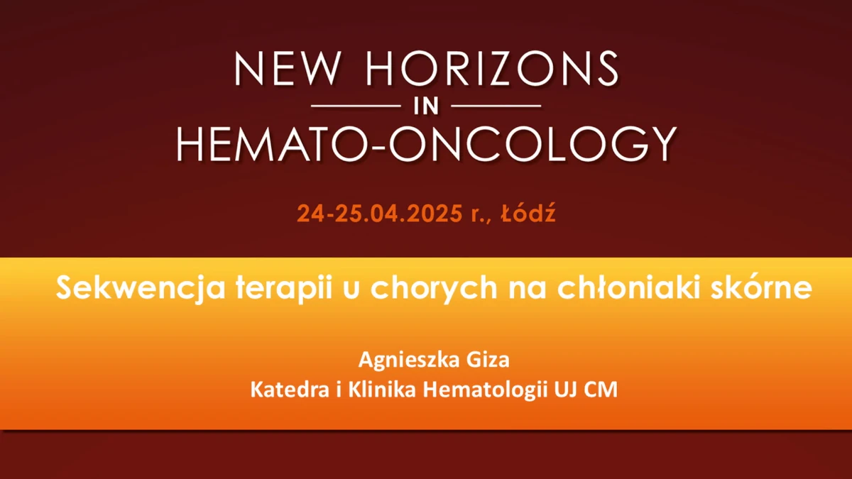 Sekwencja terapii u chorych na chłoniaki skórne