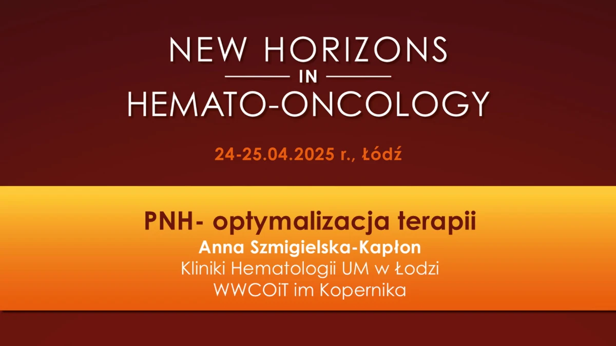 PNH - optymalizacja terapii