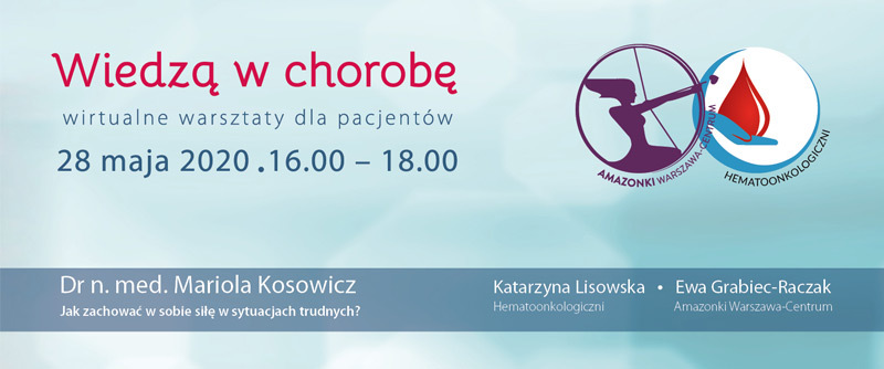Wiedzą w chorobę - wirtualne warsztaty dla pacjentów